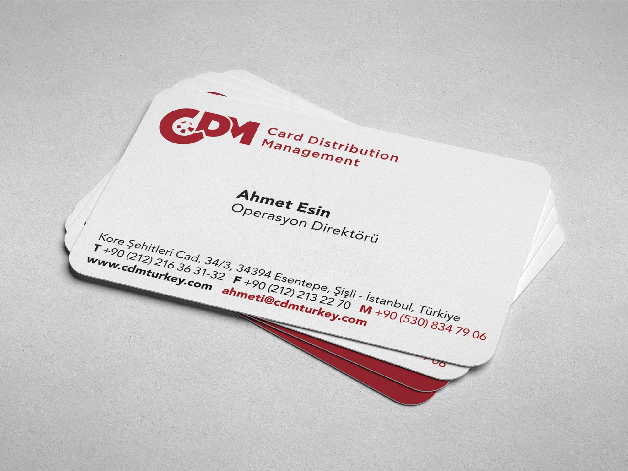 Branding Card Distribution Management Businesscard
